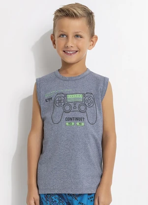 Regata Infantil Gamer (Cinza) - undefined