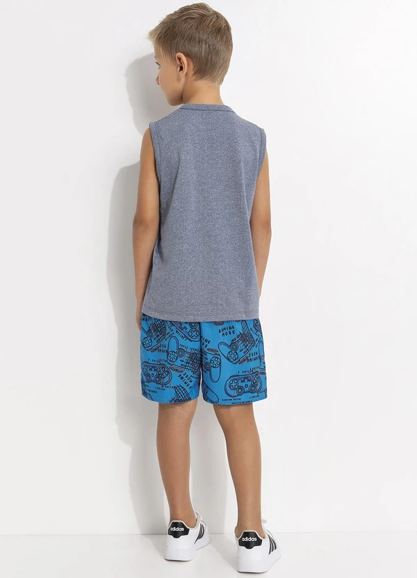 Fakini - Regata Infantil Gamer Cinza 4