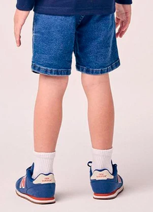 Youccie - Bermuda Menino Jeans Infantil com Cadarço - YOUCCIE