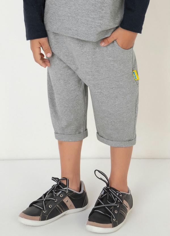 Outlet - Bermuda Mescla com Dobra na Barra 1