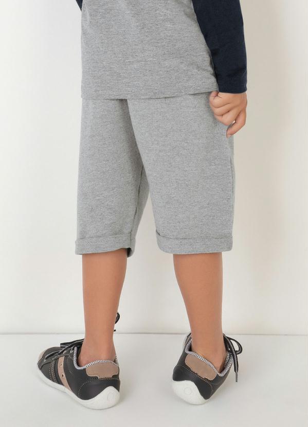 Outlet - Bermuda Mescla com Dobra na Barra 2