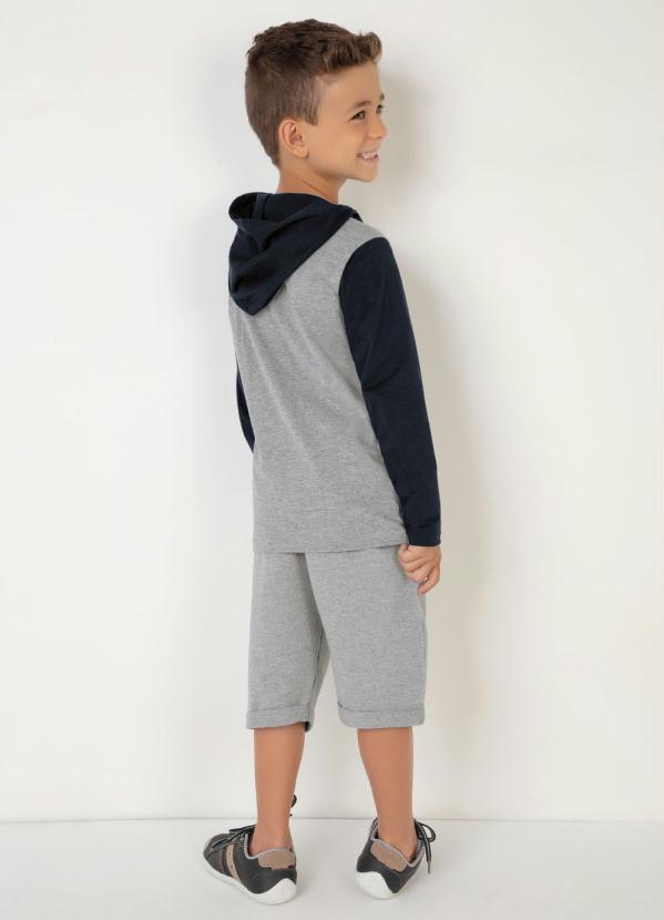 Outlet - Bermuda Mescla com Dobra na Barra 4