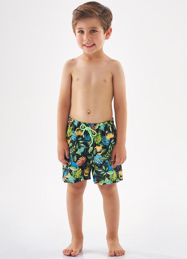 Up Baby - Short em Microfibra Menino Preto