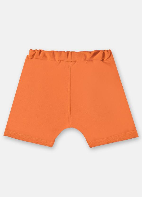 Up Baby - Short em Moletom Básico para Bebê Laranja 2