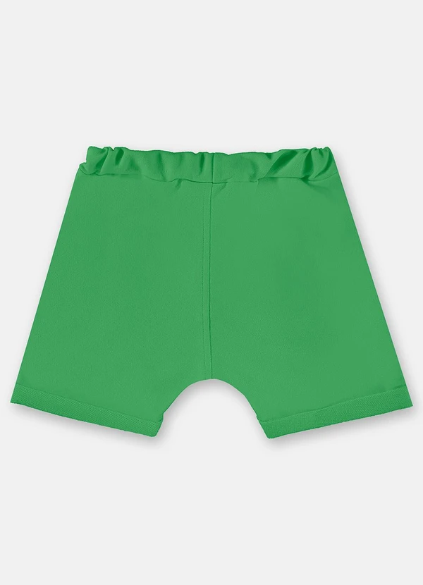 Up Baby - Short em Moletom Básico para Bebê Verde 2