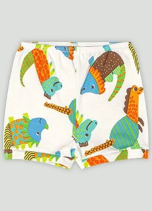 Short em Suedine para Bebê Menino Up Baby Branco - UP BABY