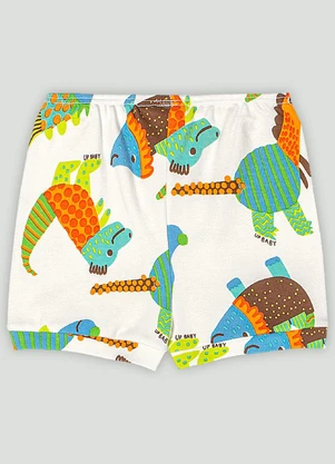 Short em Suedine para Bebê Menino Up Baby Branco - UP BABY