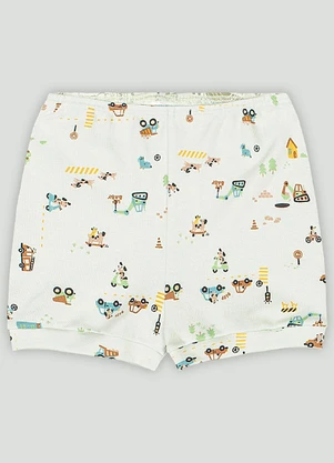 Short em Suedine para Bebê Menino Up Baby Verde - UP BABY
