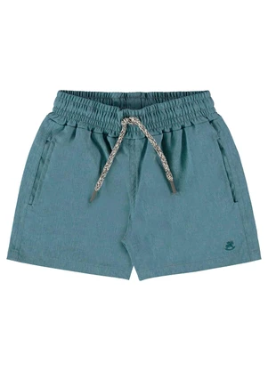 Up Baby - Short Infantil Menino em Poliéster Azul - UP BABY