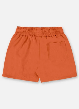 Up Baby - Short Infantil Menino em Poliéster Laranja - UP BABY