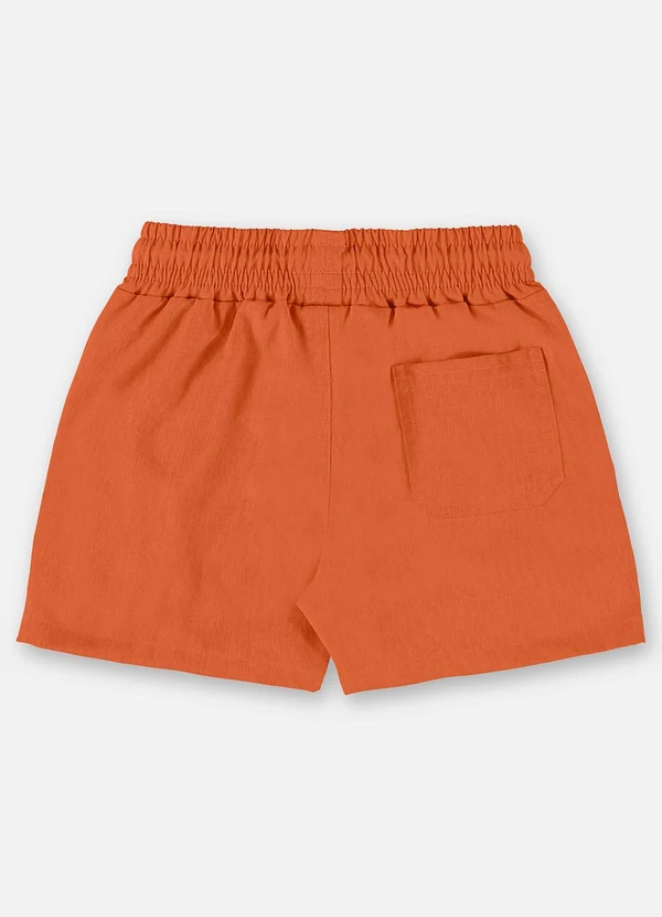 Up Baby - Short Infantil Menino em Poliéster Laranja 2