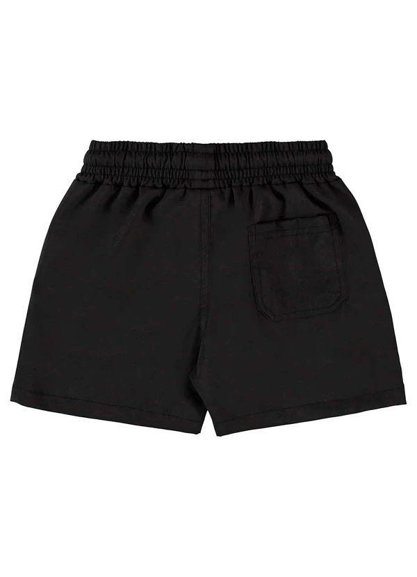 Up Baby - Short Infantil Menino em Poliéster Preto 2