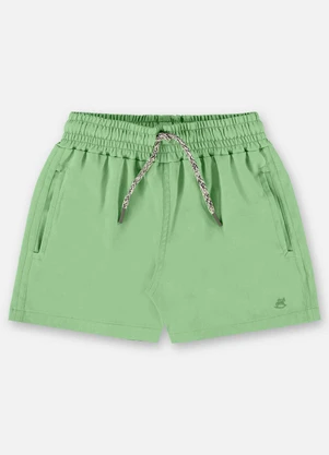 Up Baby - Short Infantil Menino em Poliéster Verde - UP BABY