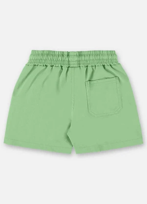 Up Baby - Short Infantil Menino em Poliéster Verde - UP BABY