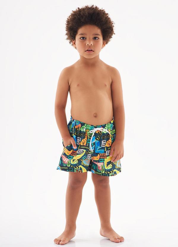 Up Baby - Short Jurassic Friends Infantil Azul 2