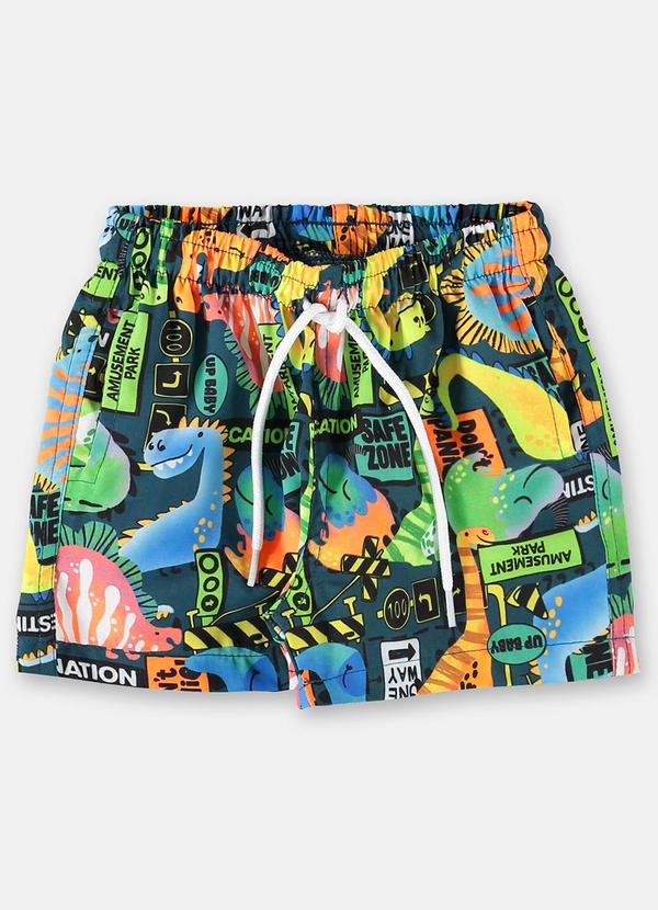 Up Baby - Short Jurassic Friends Infantil Azul 3