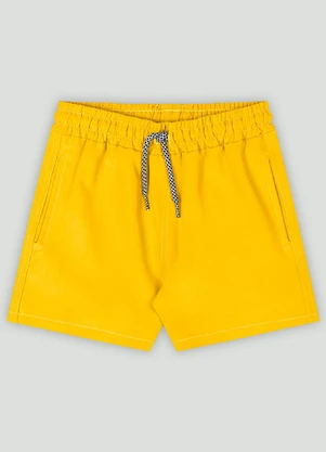 Short Menino em Microfibra Up Baby Amarelo - UP BABY