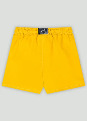 Short Menino em Microfibra Up Baby Amarelo - UP BABY