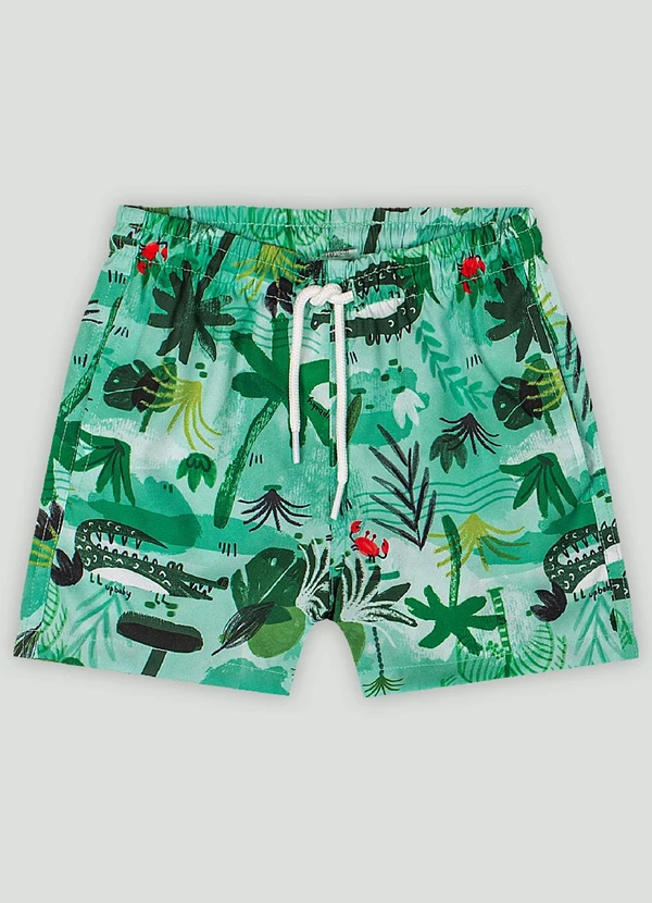 Up Baby - Short Menino em Microfibra Verde