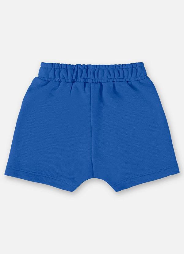 Up Baby - Short para Bebê Menino em Moletom Azul 2
