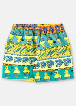 Up Baby - Short Petals And Ducks Infantil Verde - UP BABY