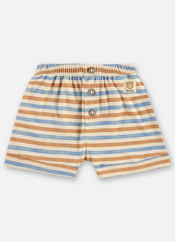 Up Baby - Short Suedine Bebê Menino Marrom 3