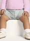 Brandili Baby - Shorts Bebê Unissex em Malha Vermelho - variação: Cinza