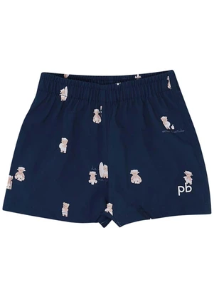 Pulla Bulla - Shorts Malha Azul Marinho - PULLA BULLA
