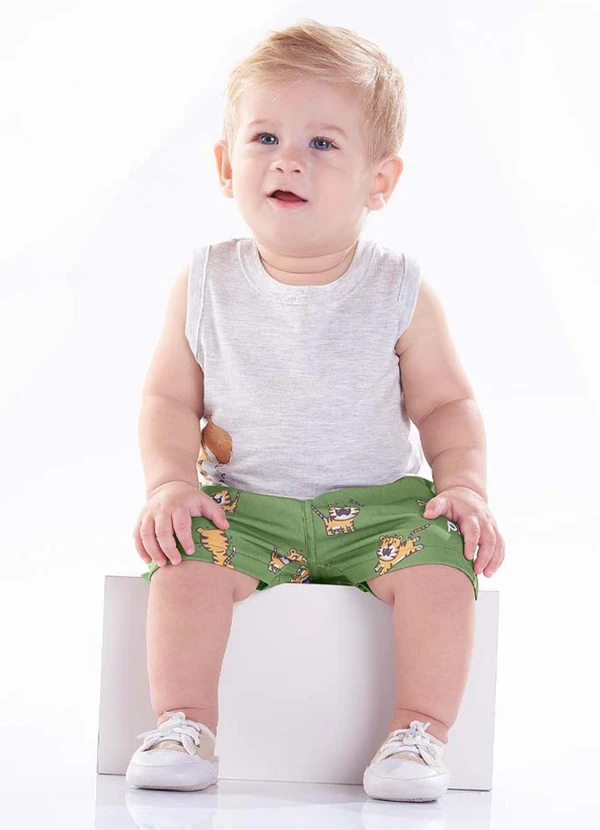 Pulla Bulla - Shorts Malha Verde