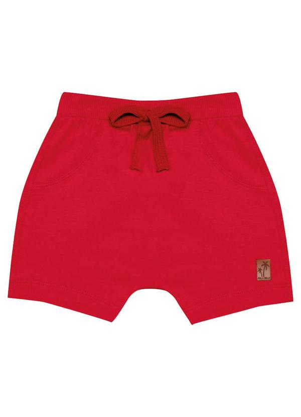 Pulla Bulla - Shorts Menino Vermelho