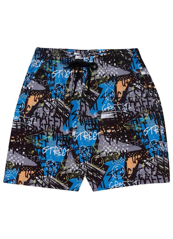 Pulla Bulla - Shorts Nylon Menino Cinza