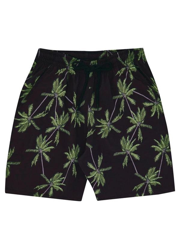 Pulla Bulla - Shorts Nylon Menino Preto
