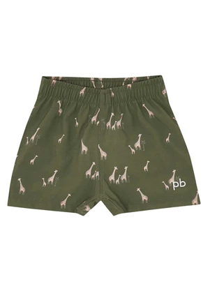 Pulla Bulla - Shorts Nylon Menino Verde - PULLA BULLA