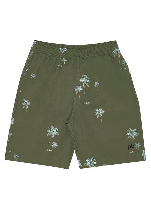 Pulla Bulla - Shorts Nylon Menino Verde
