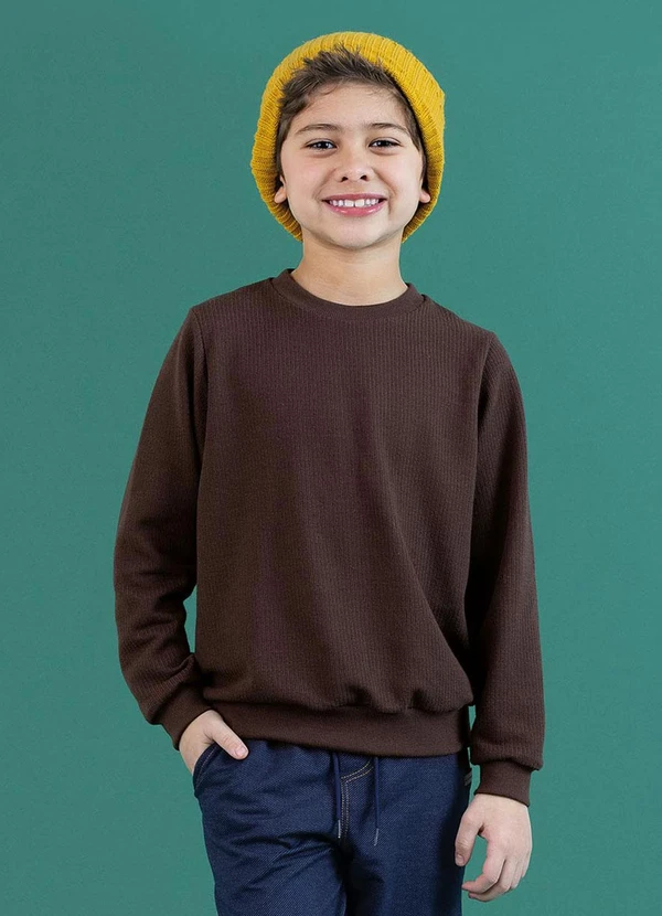 Soft Bonni - Blusão Infantil Café Expresso