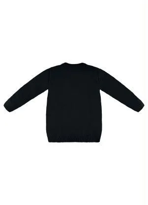 Up Baby - Blusão Infantil Menino em Tricot Azul - UP BABY