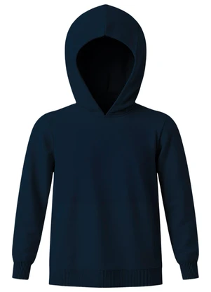 Malwee Kids - Blusão Suéter em Tricot com Capuz Azul Marinho - MALWEE KIDS