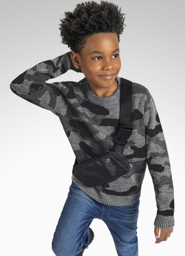 Playground - Casaco Tricot Cinza