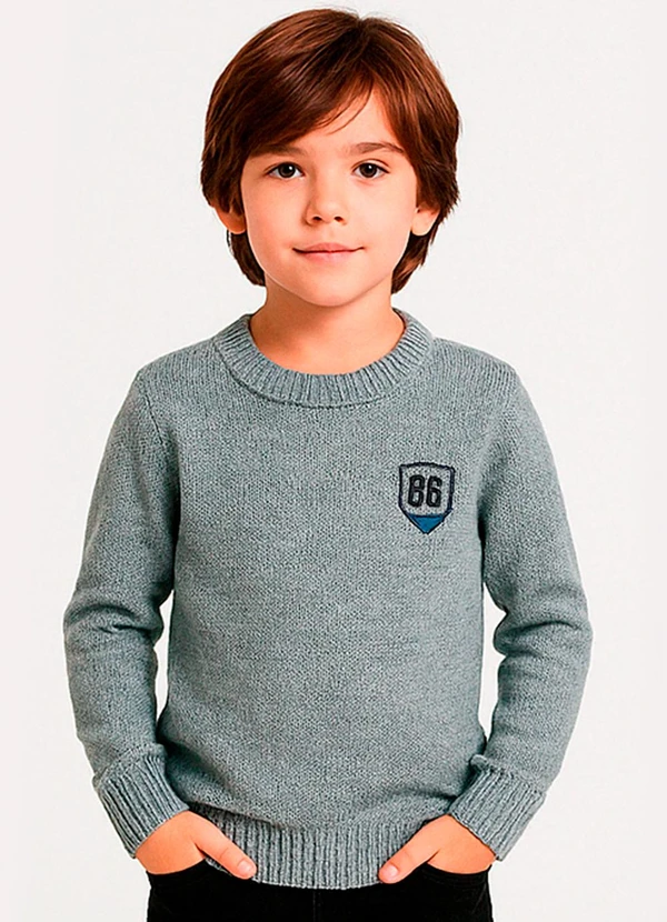 Anadoda - Sueter Infantil Cinza