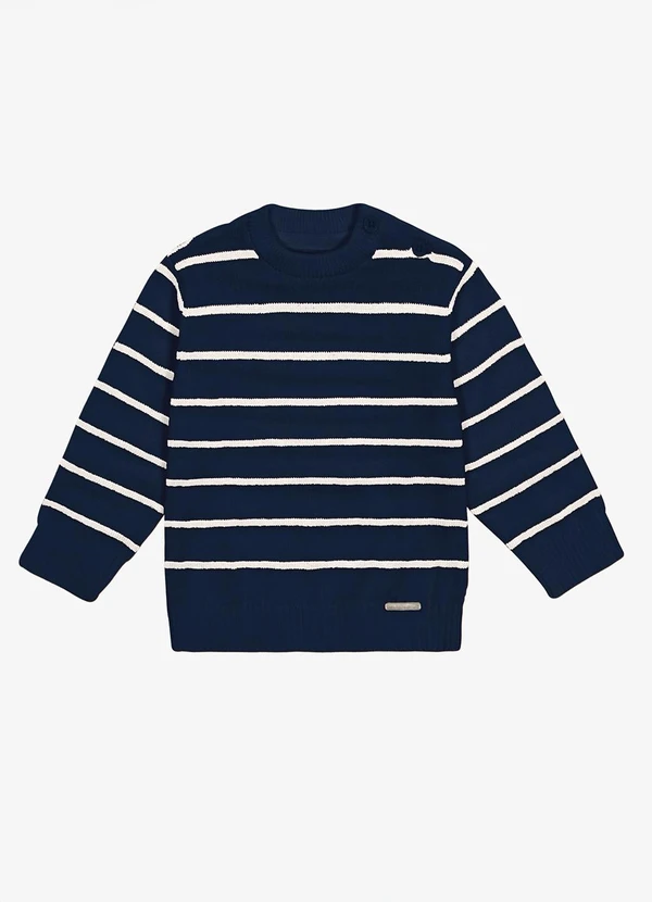 Trick Nick - Suéter Infantil Masculino Listrado Azul