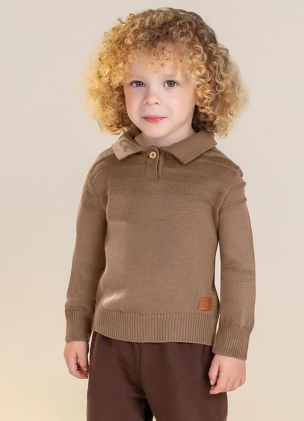 Colorittá - Suéter Infantil Menino Marrom