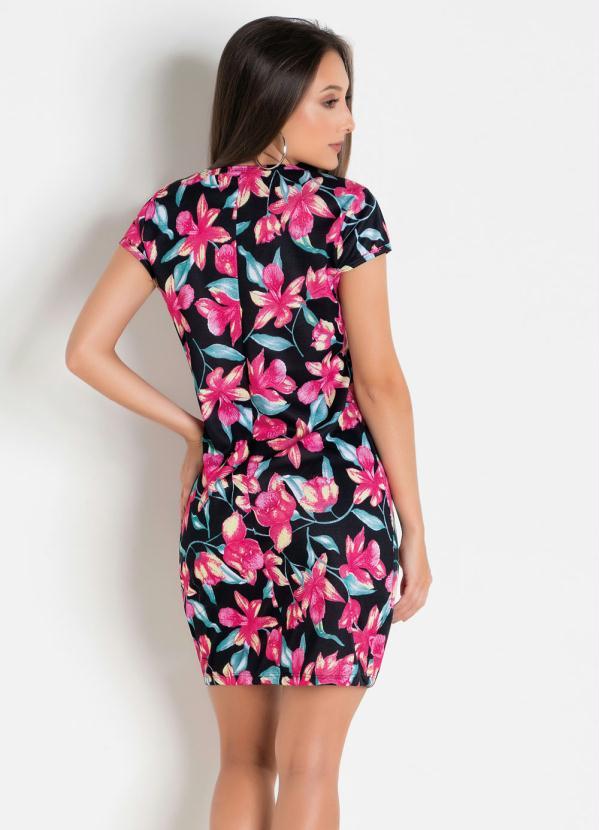 Outlet - Vestido Tubinho Floral Juvenil 2