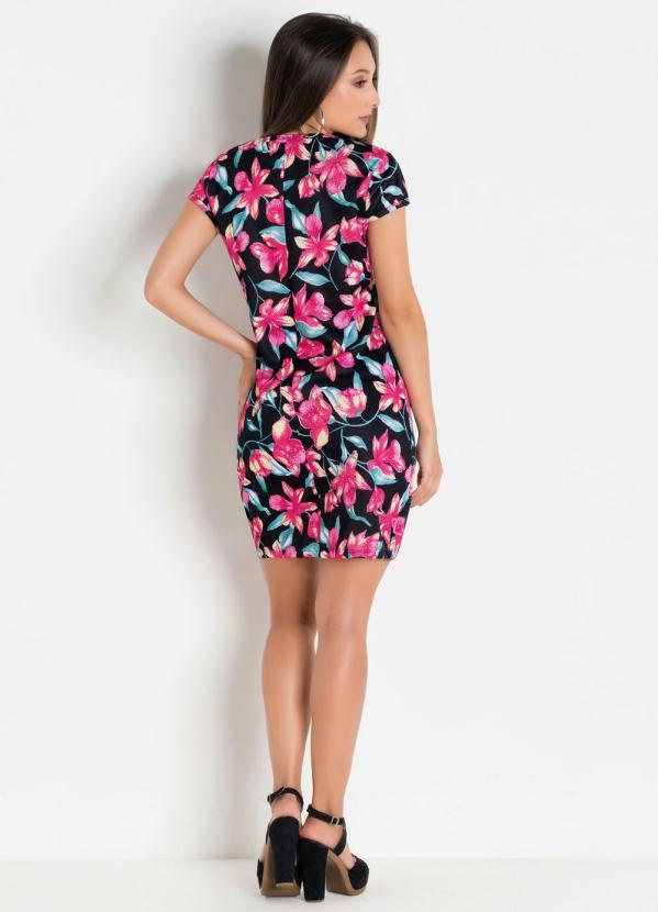 Outlet - Vestido Tubinho Floral Juvenil 4