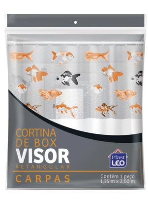 Lar e Lazer - Cortina de Box Visor Retangular Carpas - LAR E LAZER