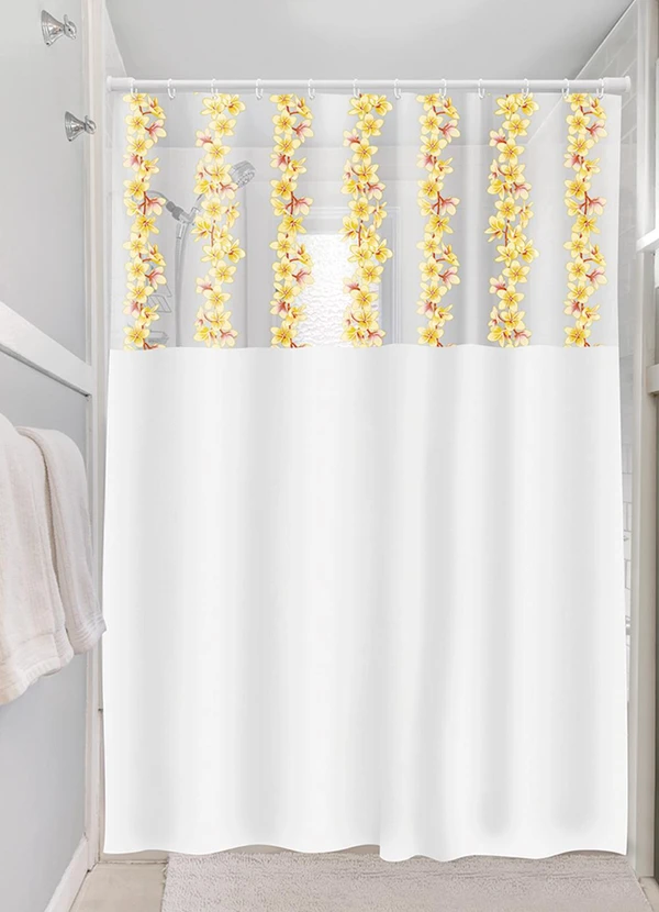 Lar e Lazer - Cortina de Box Visor Retangular Flores 2