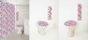 Jogo de Banheiro Floral Pink 3 Peas