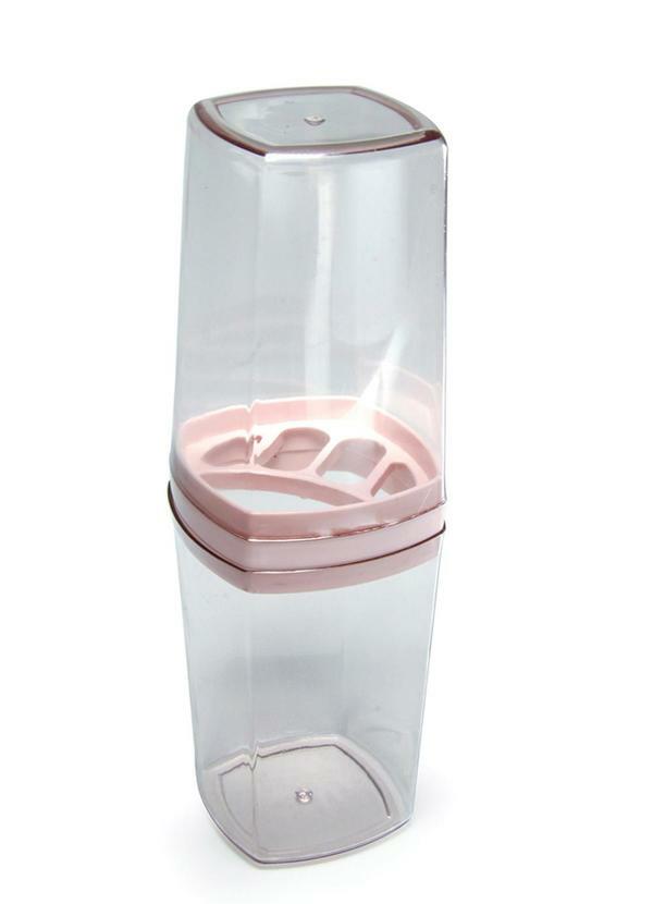 Lar e Lazer - Porta Escova com Tampa Sortido 1 Peça