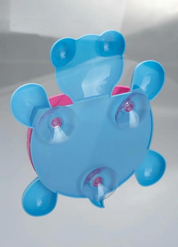 Lar e Lazer - Porta Escovas de Dentes Tartaruga Rosa e Azul 2