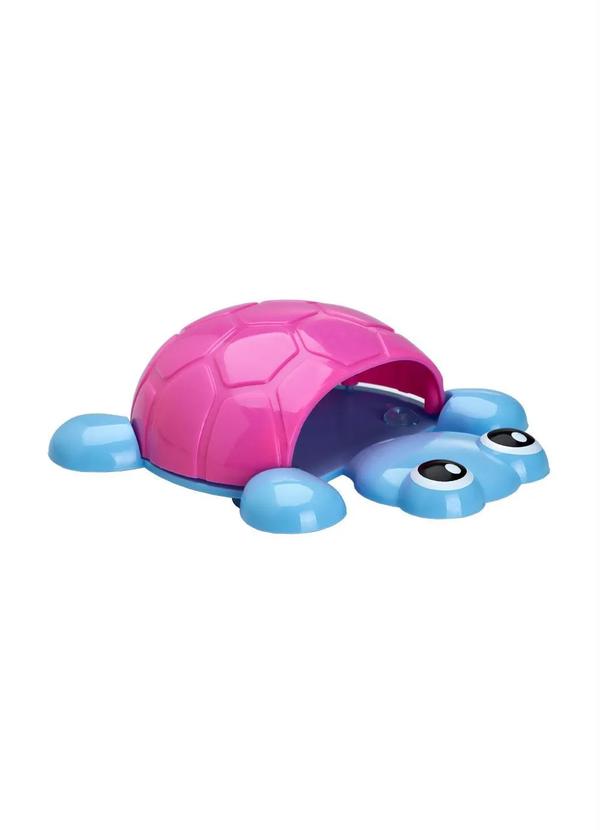Lar e Lazer - Porta Escovas de Dentes Tartaruga Rosa e Azul 3