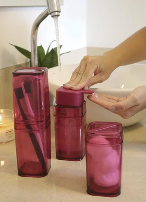 Lar e Lazer - Porta Sabonete Liquido Lux 300 Ml - LAR E LAZER